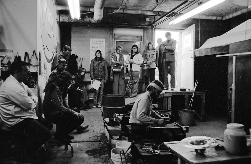 1976 Open House, Glass Sculpting