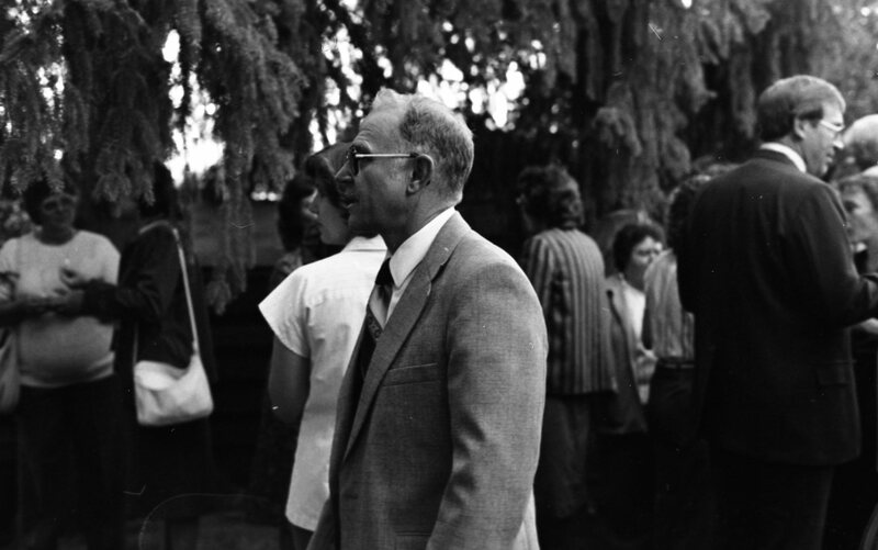 1984 School Begins, Faculty &amp; Staff Reception at President Gilbert's House 03