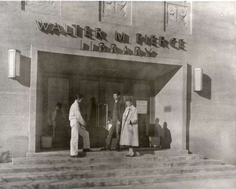 1954-55 Pierce Library Entrance 2