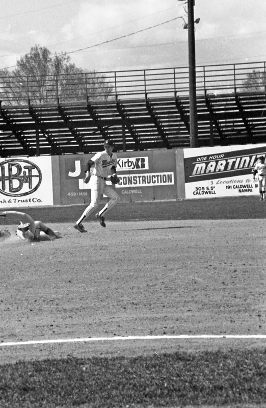 1987 Baseball Game in Caldwell, Idaho, Action 02
