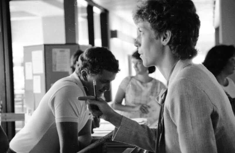 1985 Hoke Information Counter, Fall Term Registration 15