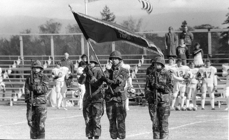 1985 Homecoming Game, Flags