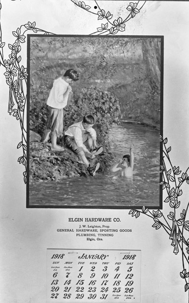 Calendar, Elgin Hardware Co. 1