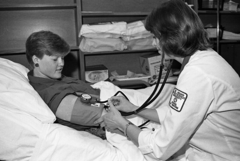 1986 Nursing Program, Blood Pressure Readings 03