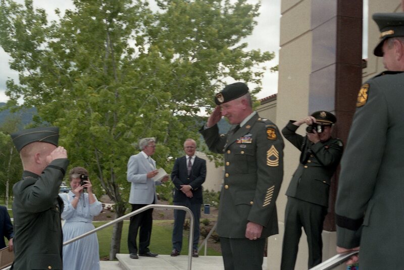 1991 ROTC Ceremony, First Salutes 04