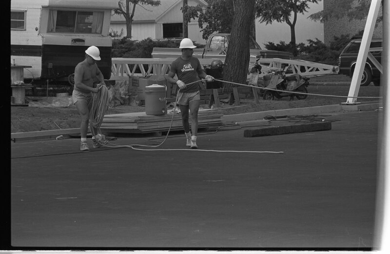 1988 Campus, Tennis Courts Construction 11