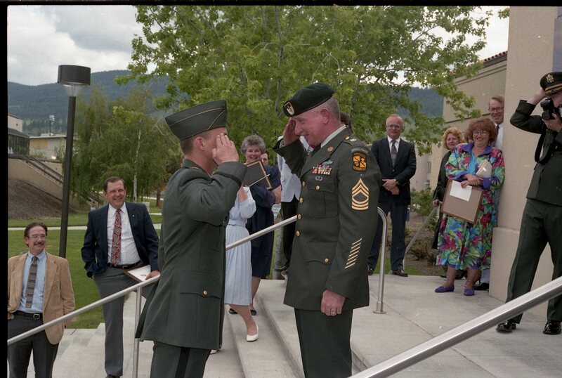 1991 ROTC Ceremony, First Salutes 03