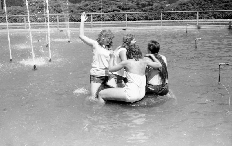 1981 Students, Fountain Swim 01