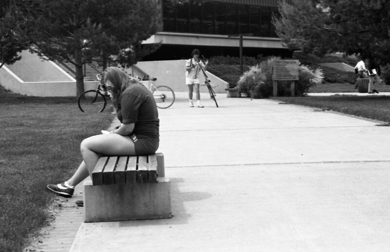 1985 Students, May Outdoor Candid Shots 32