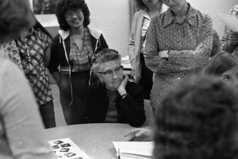 1980 Classroom, Elderly Guest 01
