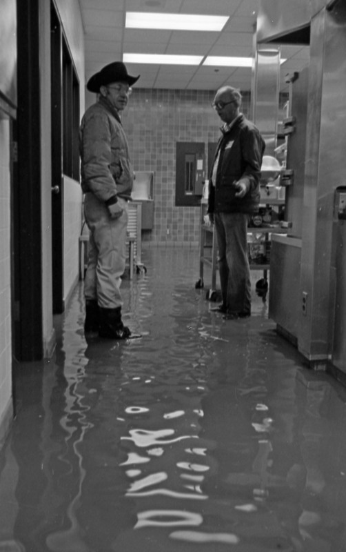 1978 Hoke Hall, Flood Damage to Kitchen 03