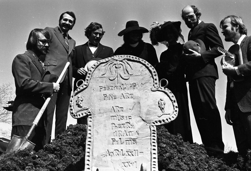 1974 Employees, Mock Funeral 29
