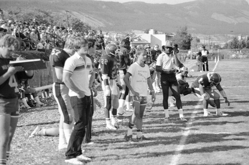 1982 Football Game, September 22nd, Sideline 03