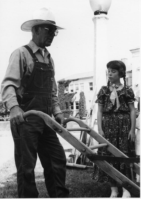 1987 Ackerman Elementary School, Pioneer Days, Farmer 03