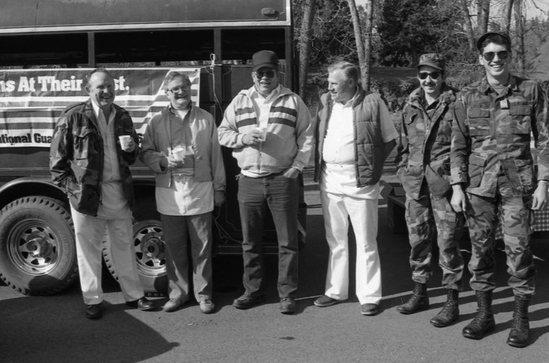1988 Raft Race, National Guardsmen & Cooks 01