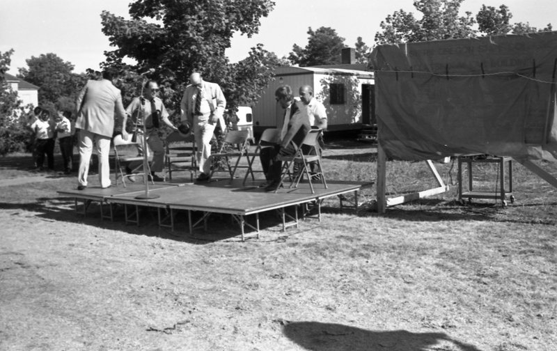 1988 Loso Hall, Groundbreaking Ceremony, Set-up 01