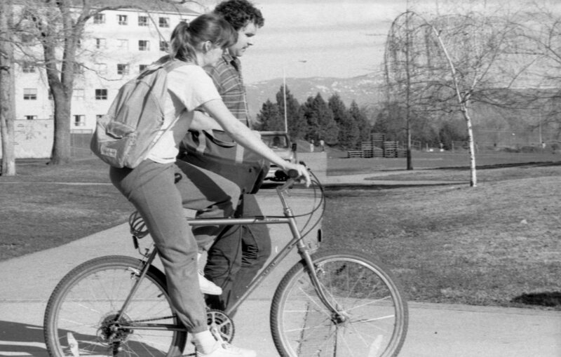 1986 Students, Outdoors in March 26
