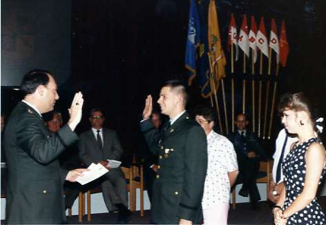 1991 ROTC Ceremony, Oath 03
