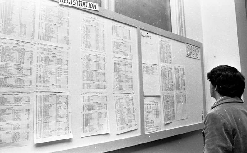 1974 Registration, Bulletin Board 01