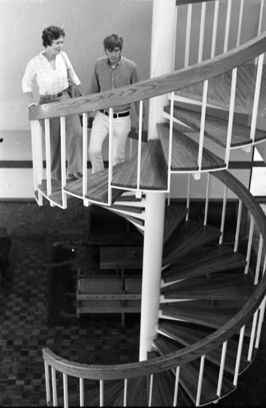 1976 Hoke Hall, Spiral Staircase 03