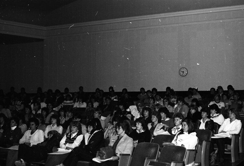 1983 New Student Orientation, Indoors 02