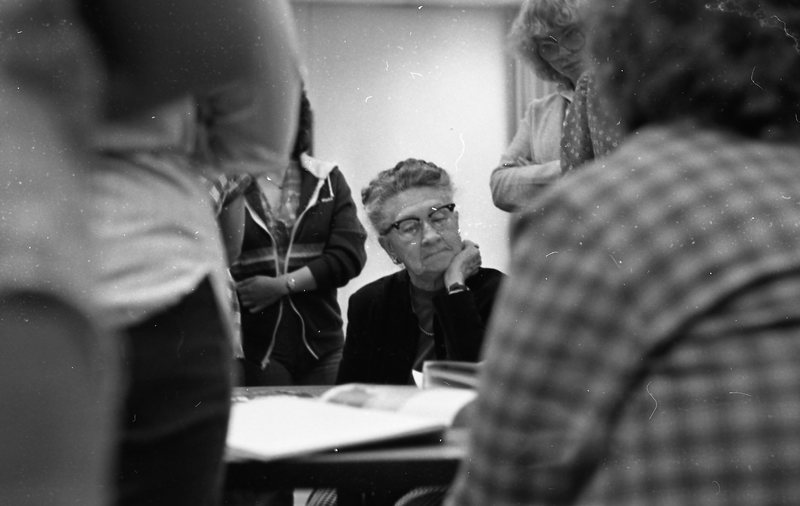 1980 Classroom, Elderly Guest 02