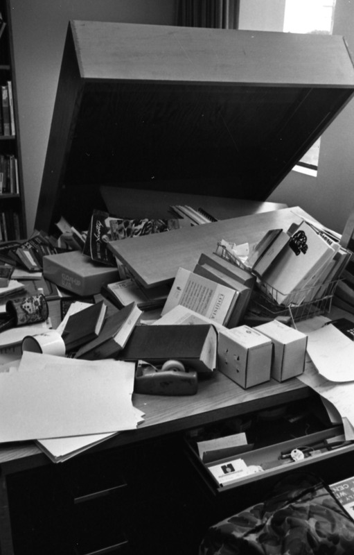 1978 Employee, Ralph Lewis' Office in Disarray 06