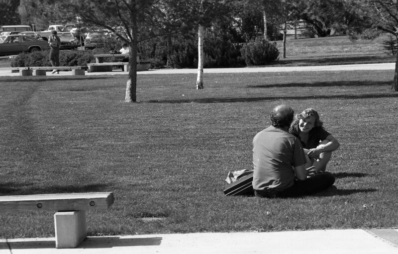 1985 Students, May Outdoor Candid Shots 12