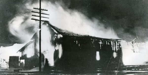 Wallowa Livery Stable, Fire