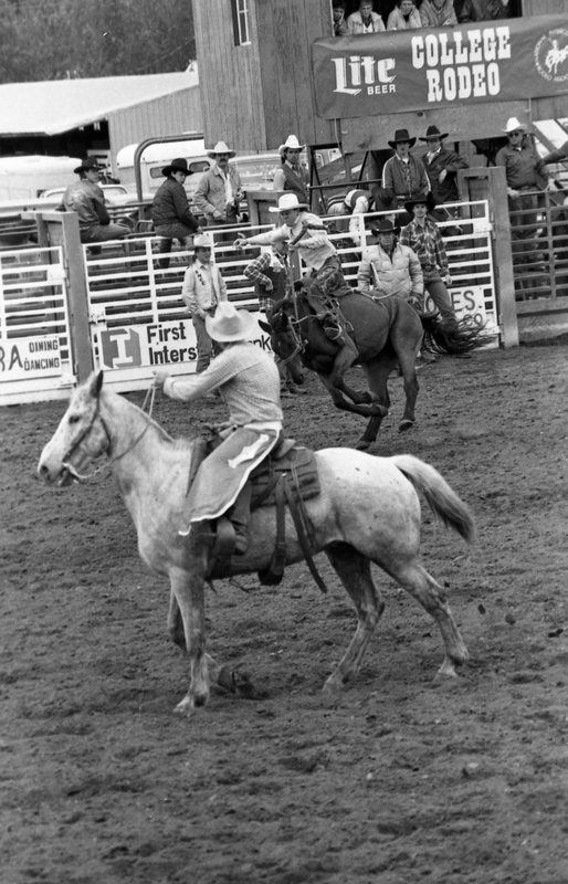 1986 Springfest, Rodeo Bronco Riding 09
