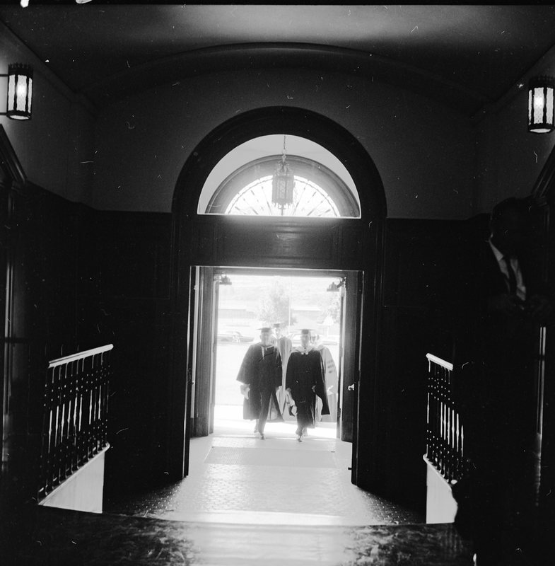 1967 Summer Graduation, Faculty Walk
