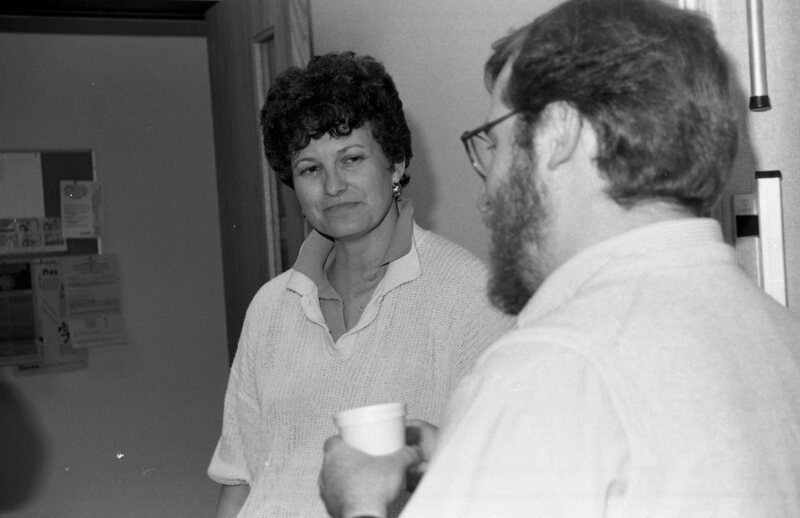1986 Employee Party, Claudia Jensen Resigns 08