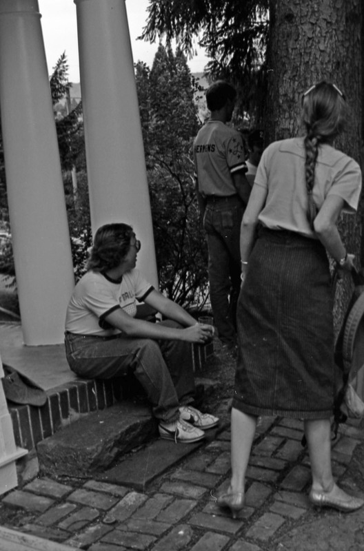 1984 Student Reception at President Gilbert's House 15