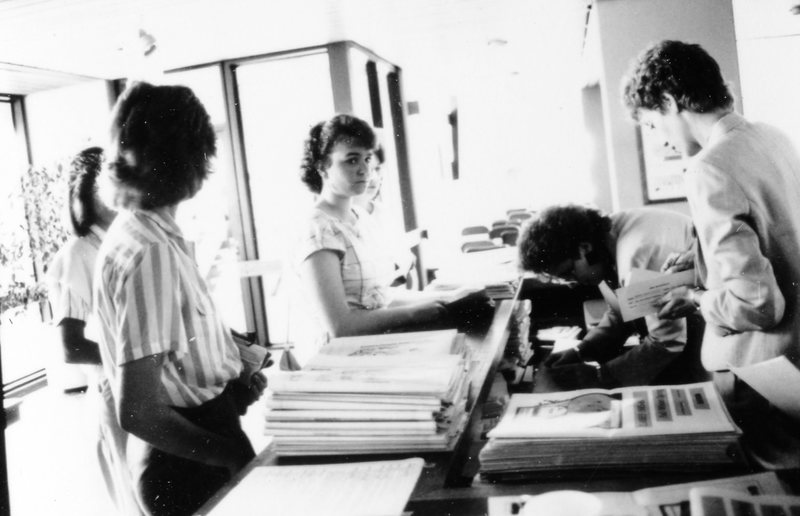1985 Hoke Information Counter, Fall Term Registration 01