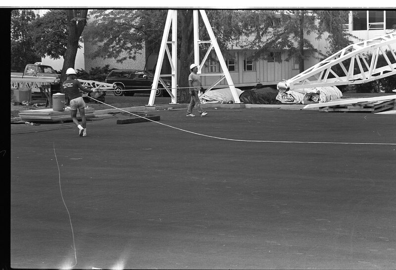 1988 Campus, Tennis Courts Construction 14