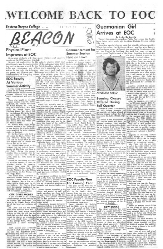 1951-52 Eastern Oregon College Beacon