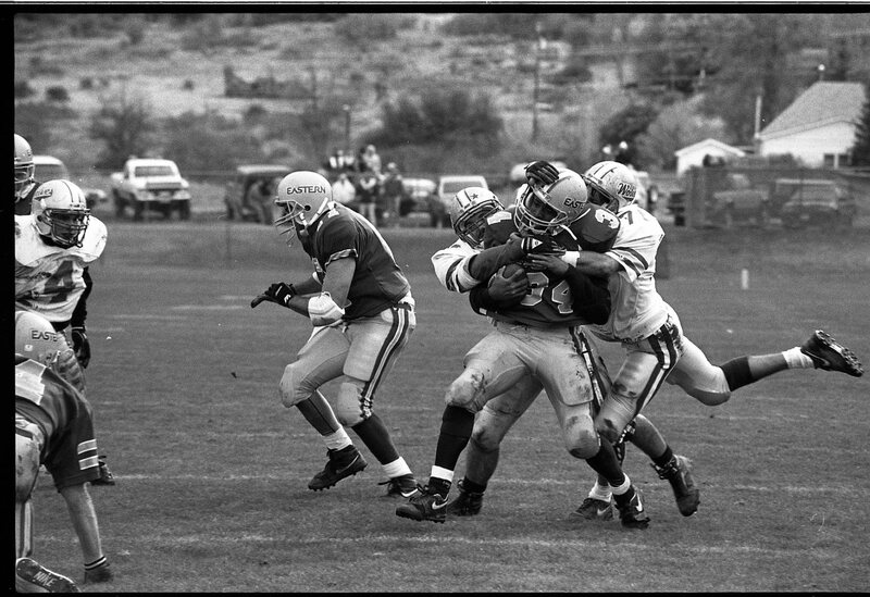 1991 Football Action, Western Oregon University at EOSC 19