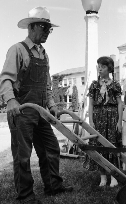 1987 Ackerman Elementary School, Pioneer Days, Farmer 04