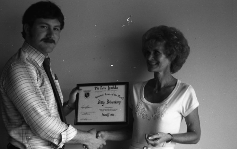 1981 Award, Betty Bohnenkamp 01