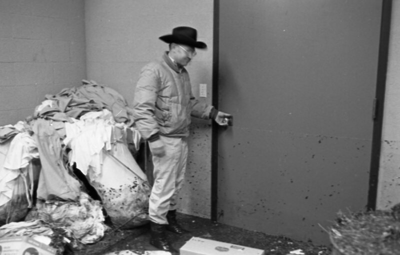 1978 Hoke Hall, Flood Debris &amp; Damage 04
