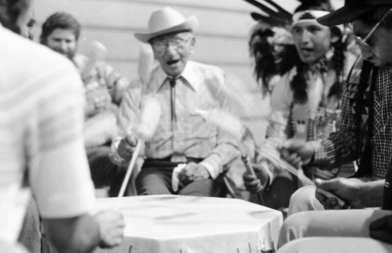 1983 Native American Powwow Drummers 03