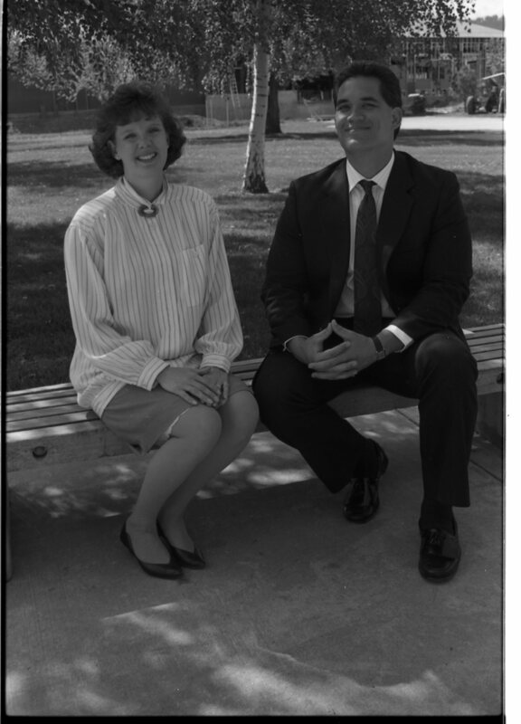 1989 Admission Recruiters, Holly Kerfoot and Saichi Oba. 05