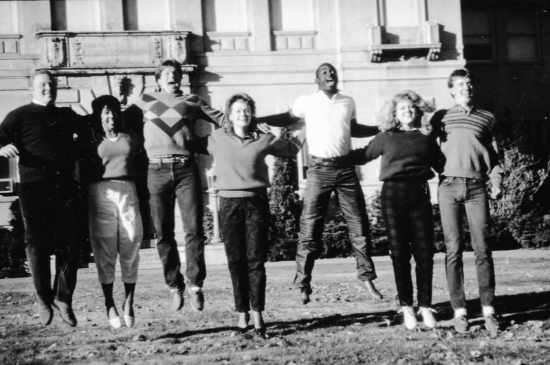 1986 Students, Outdoors in March 03