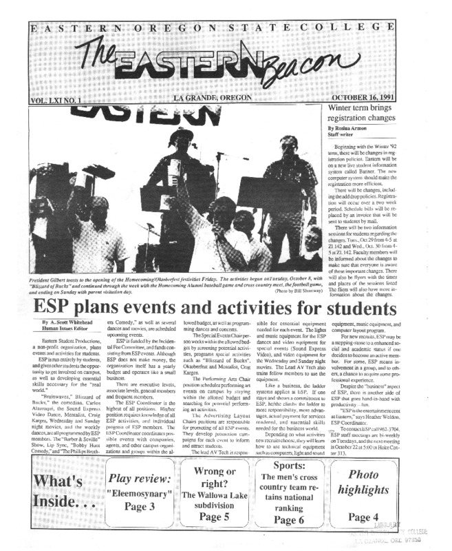 1991-92 The Eastern Beacon