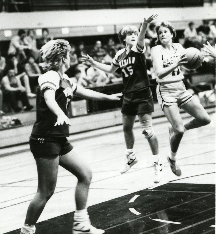 80's Women's Basketball Action 1-2