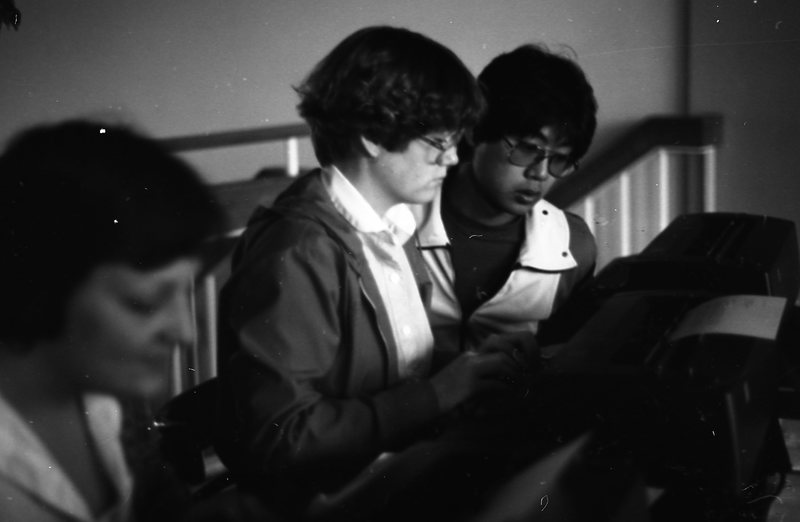 1981 Students, Typing 06