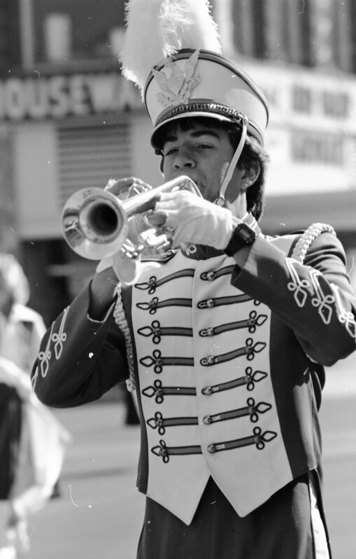 1986 Octoberfest Parade, High School Marching Band 02