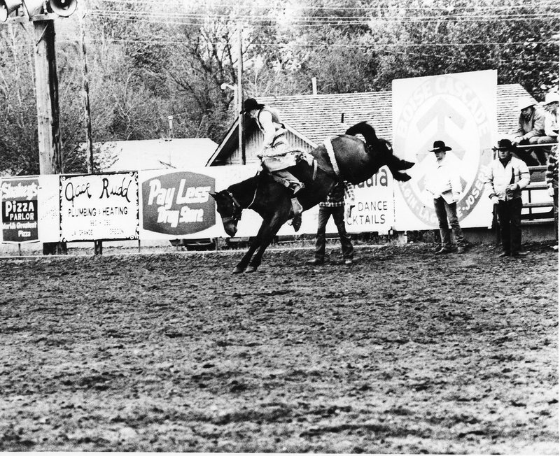 1986 Springfest, Rodeo Bronco Riding 03