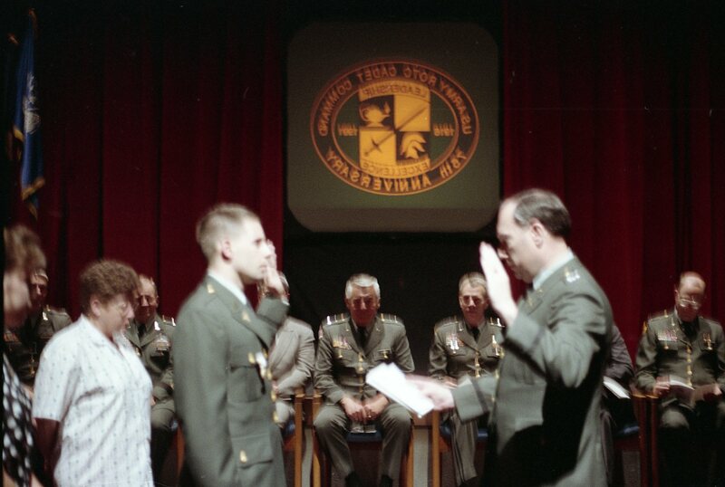 1991 ROTC Ceremony, Oath 02