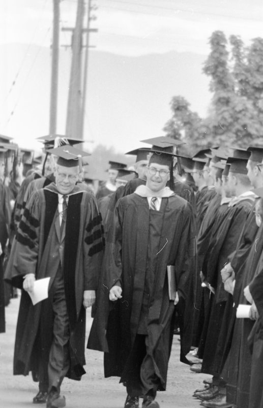1968 Graduation, Faculty Walk